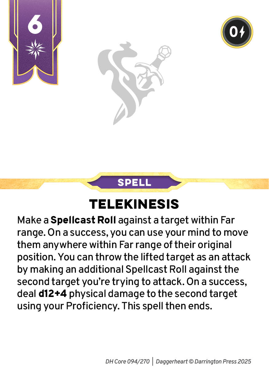 Spell #101 spell card