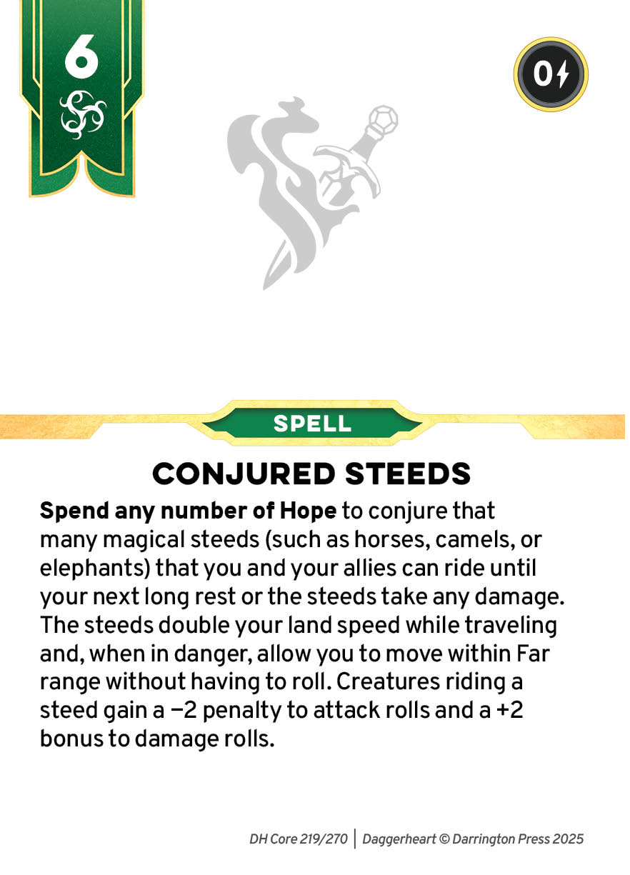 Spell #112 spell card