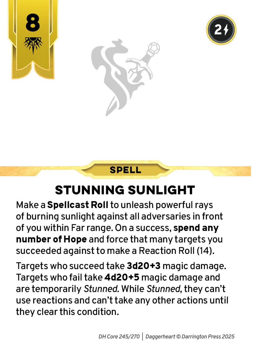Spell #151 spell card