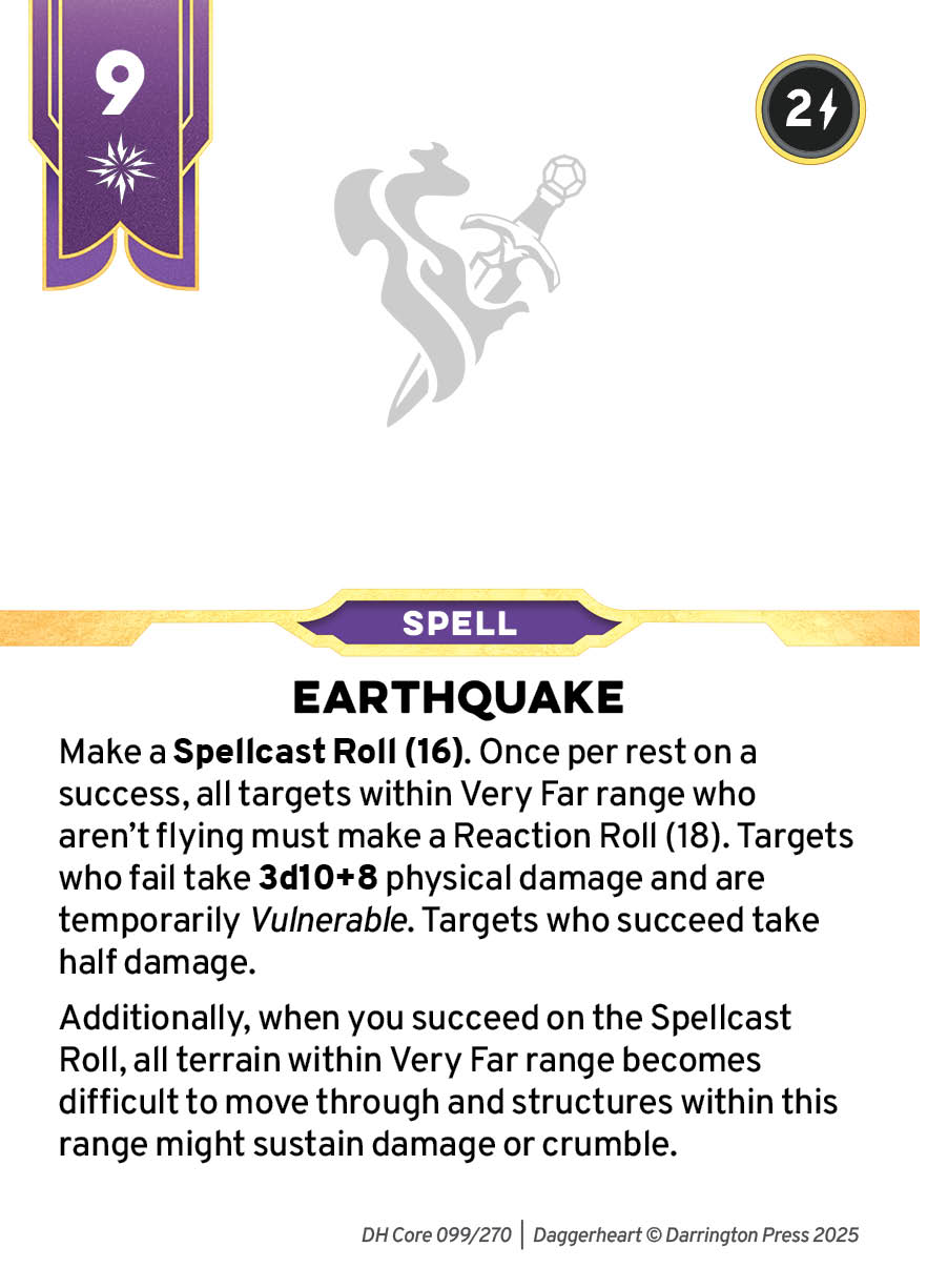 Spell #154 spell card