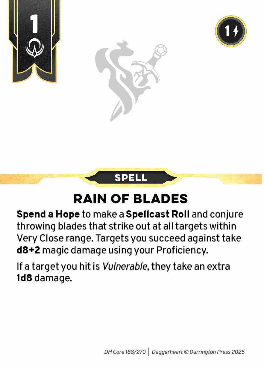 Spell #17 spell card