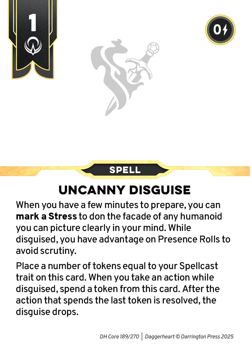 Spell #18 spell card