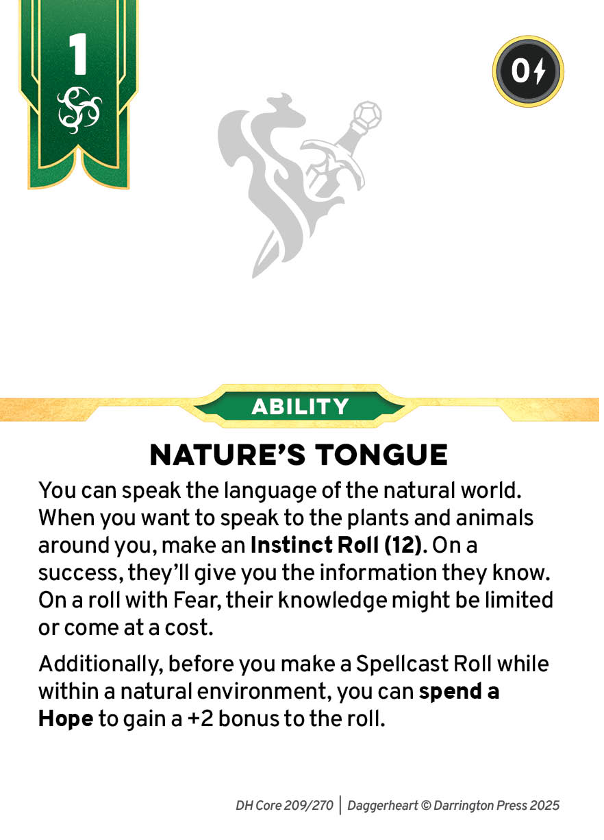 Spell #20 spell card