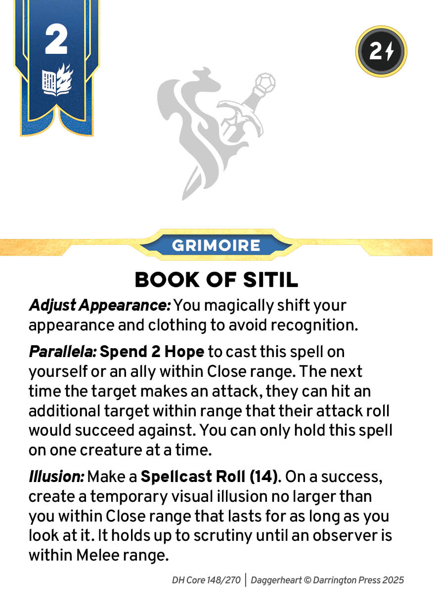 Spell #34 spell card