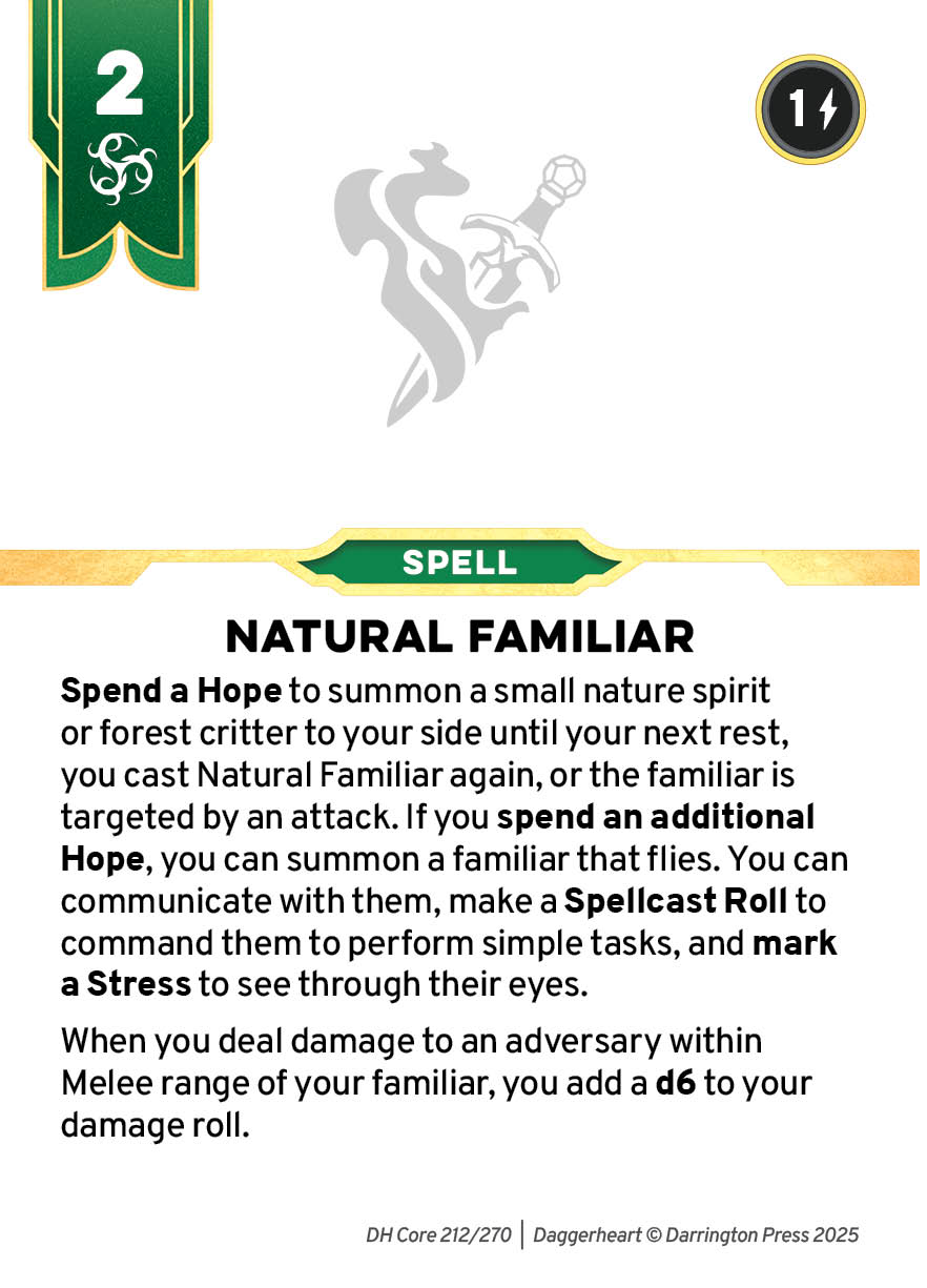 Spell #41 spell card
