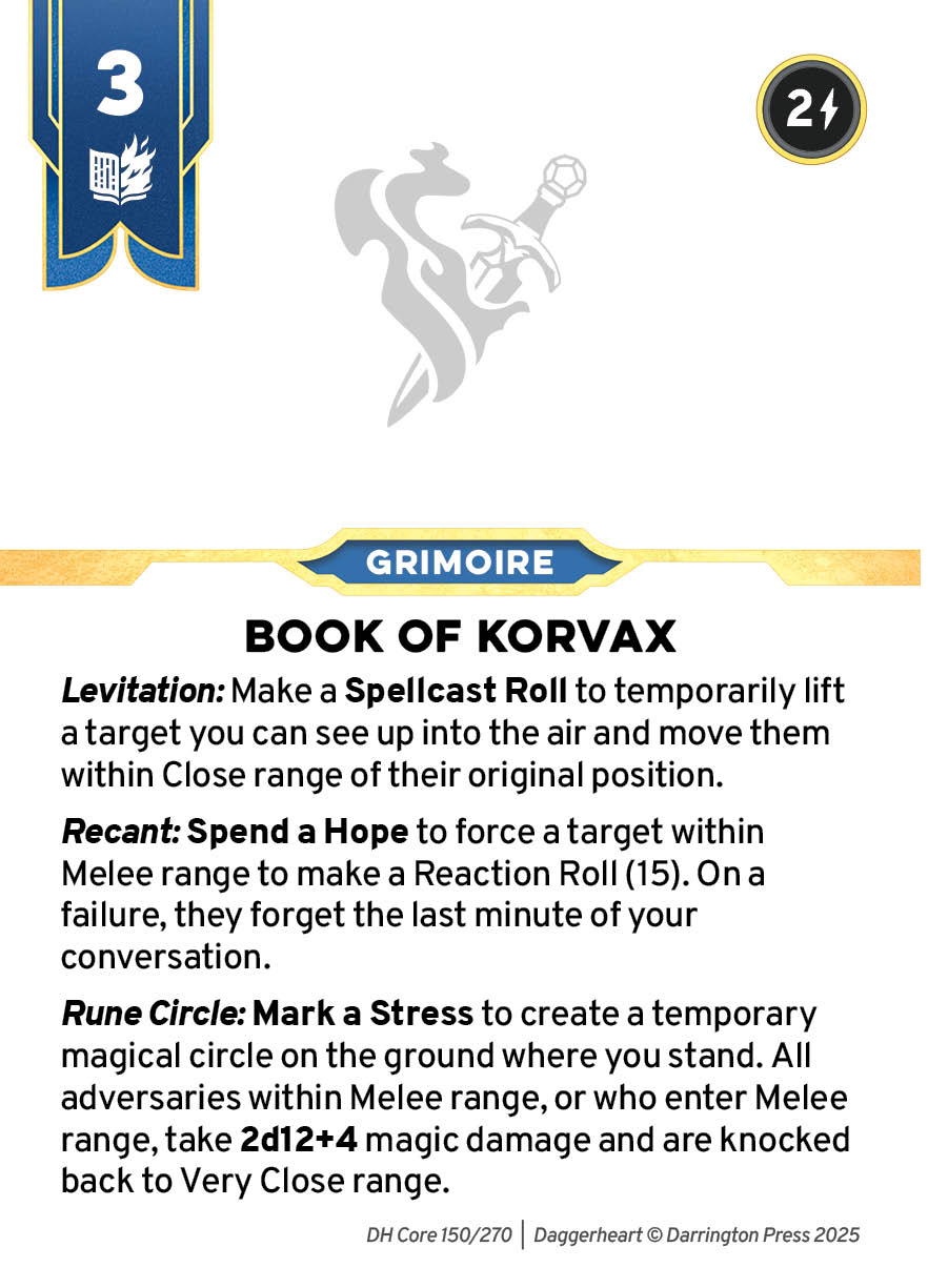 Spell #52 spell card