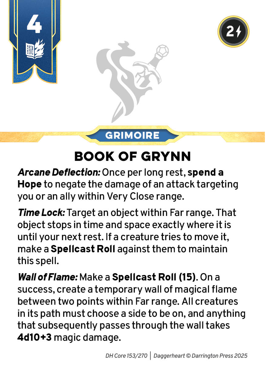 Spell #71 spell card